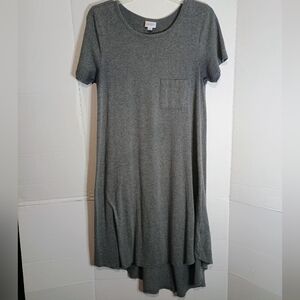 LulaRoe Gray Casual T-Shirt Dress Size Medium